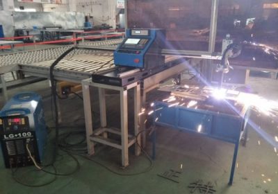 Ang high precision Hiwin square rail plasma cutter 1300 * 2500mm aluminum sheet cnc plasma cutting machine Huayuan 65A plasma power